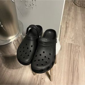 Crocs black  size adult 11 m and 13 w. Nwt